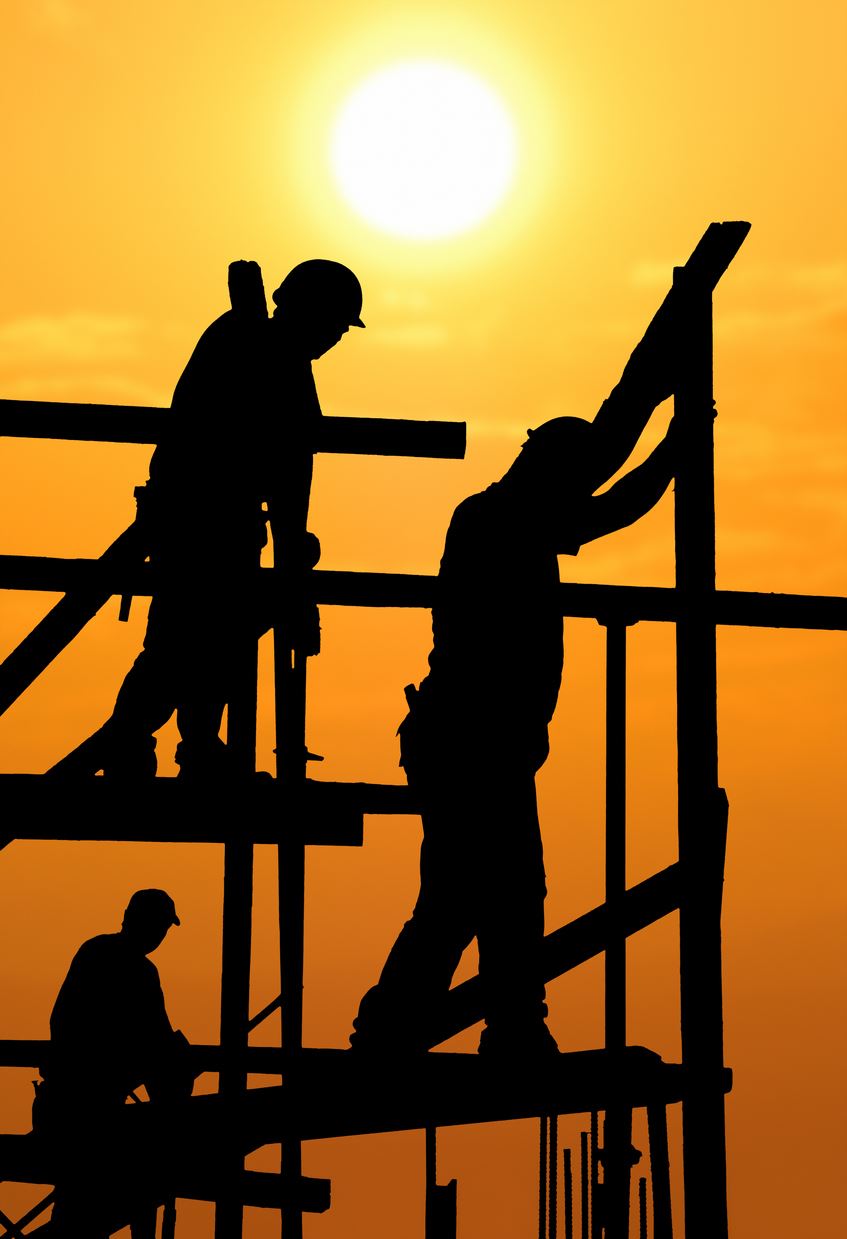 construction workers in the texas heat